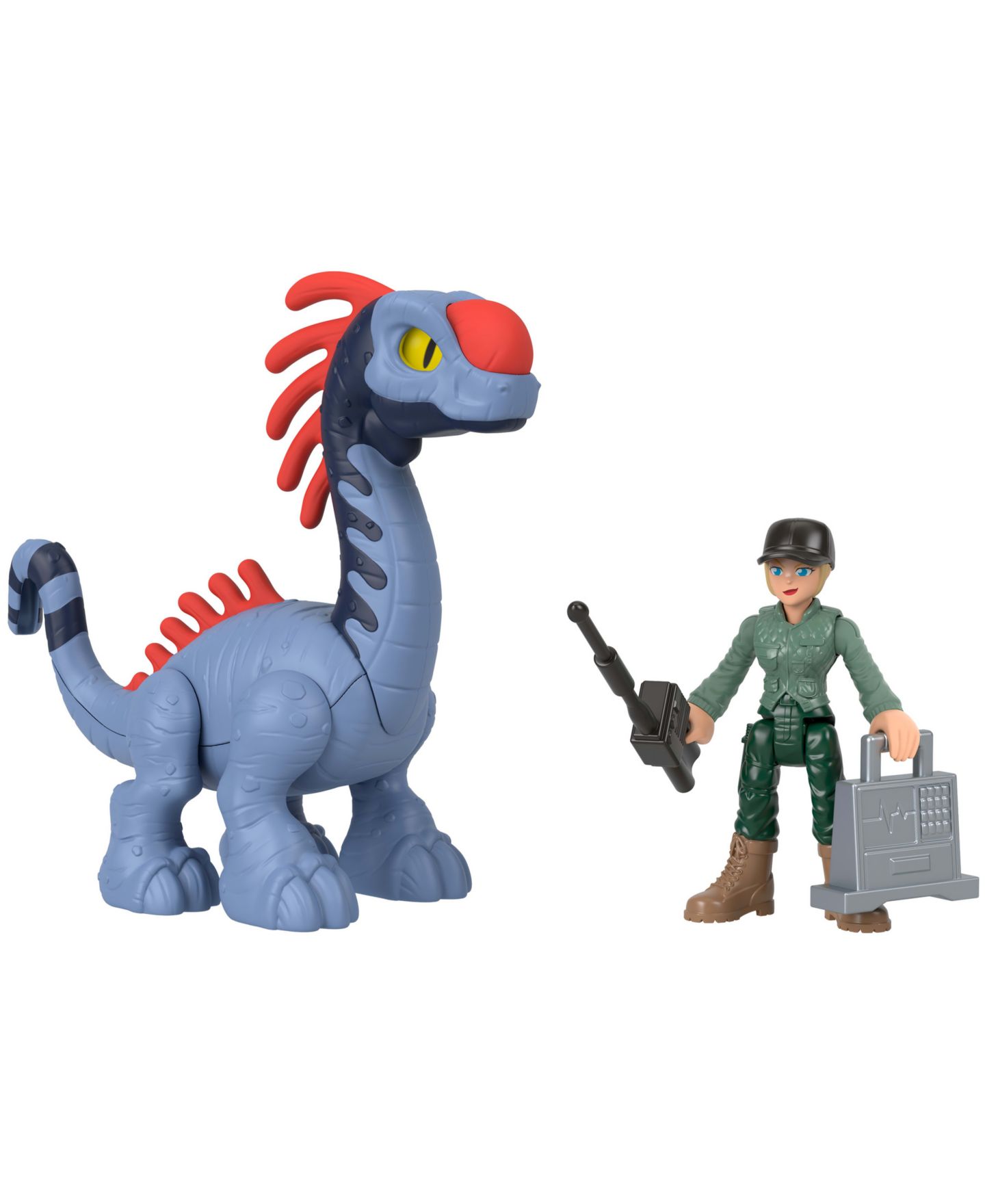 Детские фигурки Imaginext Jurassic World Rebirth Launcher 6-Figure Set, Ages 3+ — фото 4