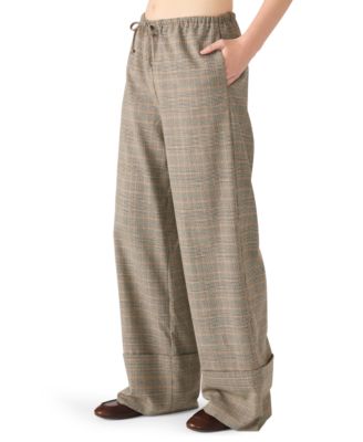 Women's Idra Plaid Detail Pull-On Pants