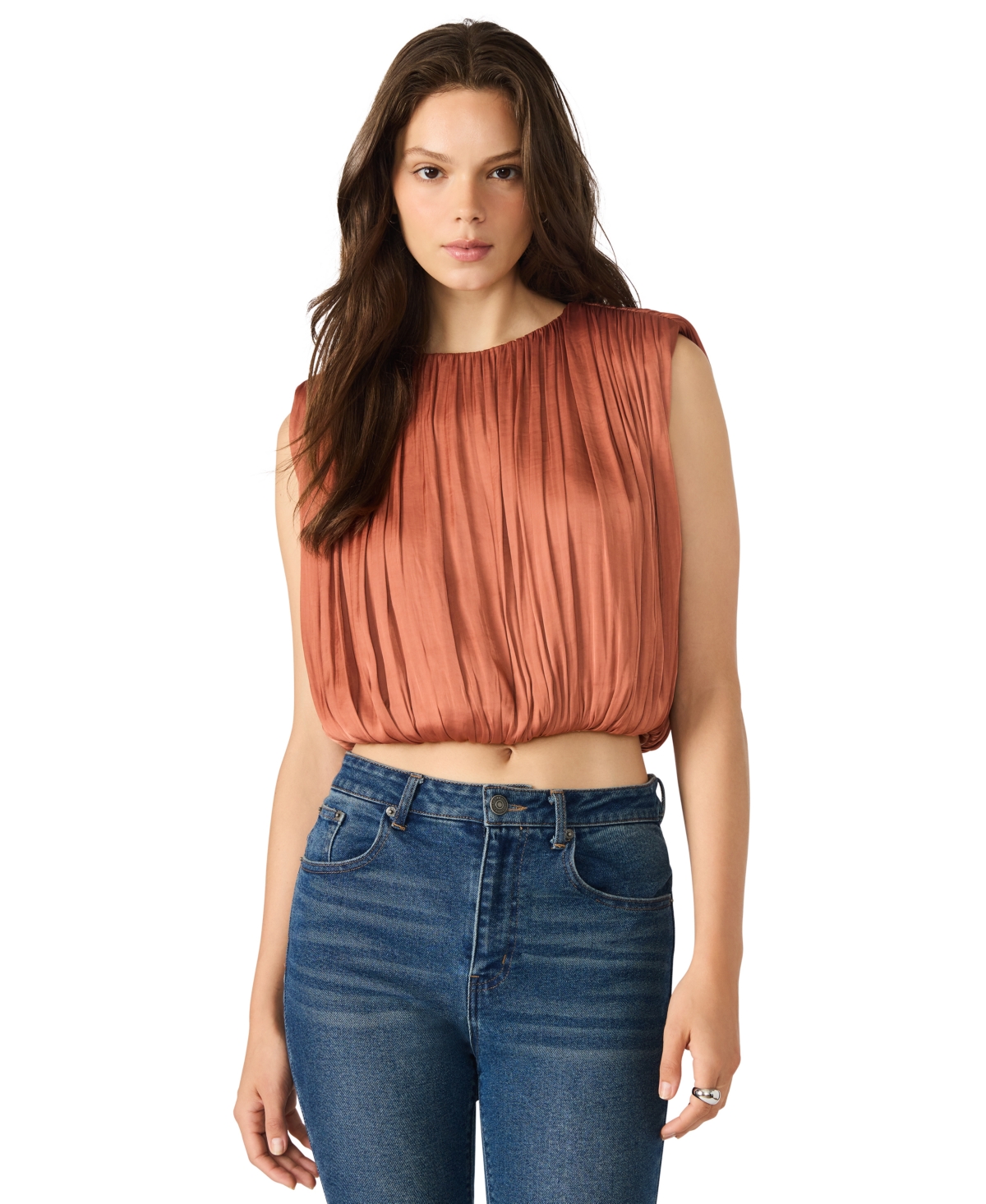 Steve Madden Milana Top In Brown