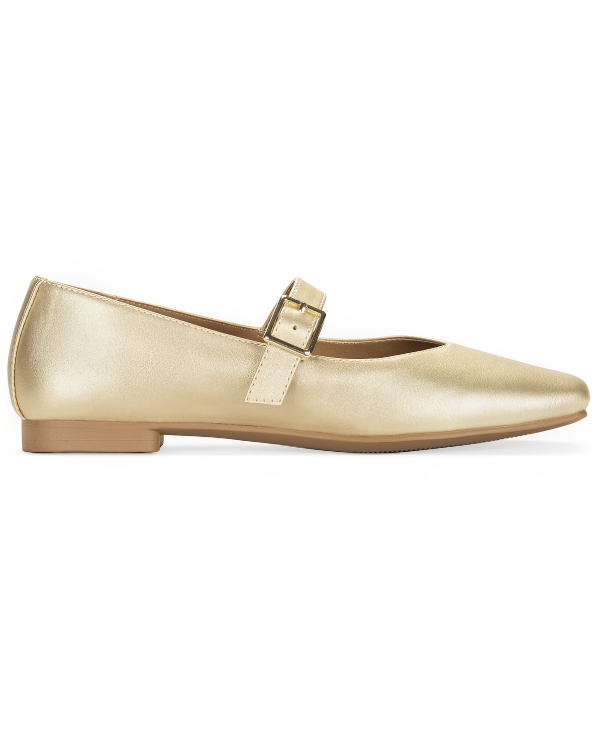 Style & Co Women's Broadwayy Mary Jane Flats, Macy's Exclusive In Neutral