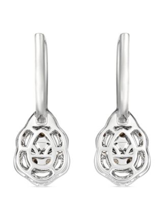 Nude Diamond (0.26 ct. t.w.) and Chocolate Diamond ( 0.50 ct. t.w.) Earrings in 14K Vanilla Gold