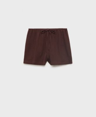 MANGO - Women's Drawstring Cotton Shorts