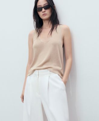 Women's V-Neck Knit Top