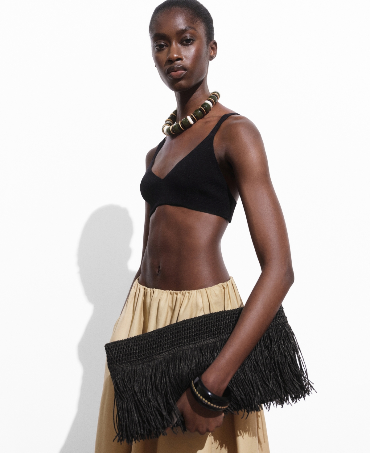 Mango Women's Knitted Crop Top