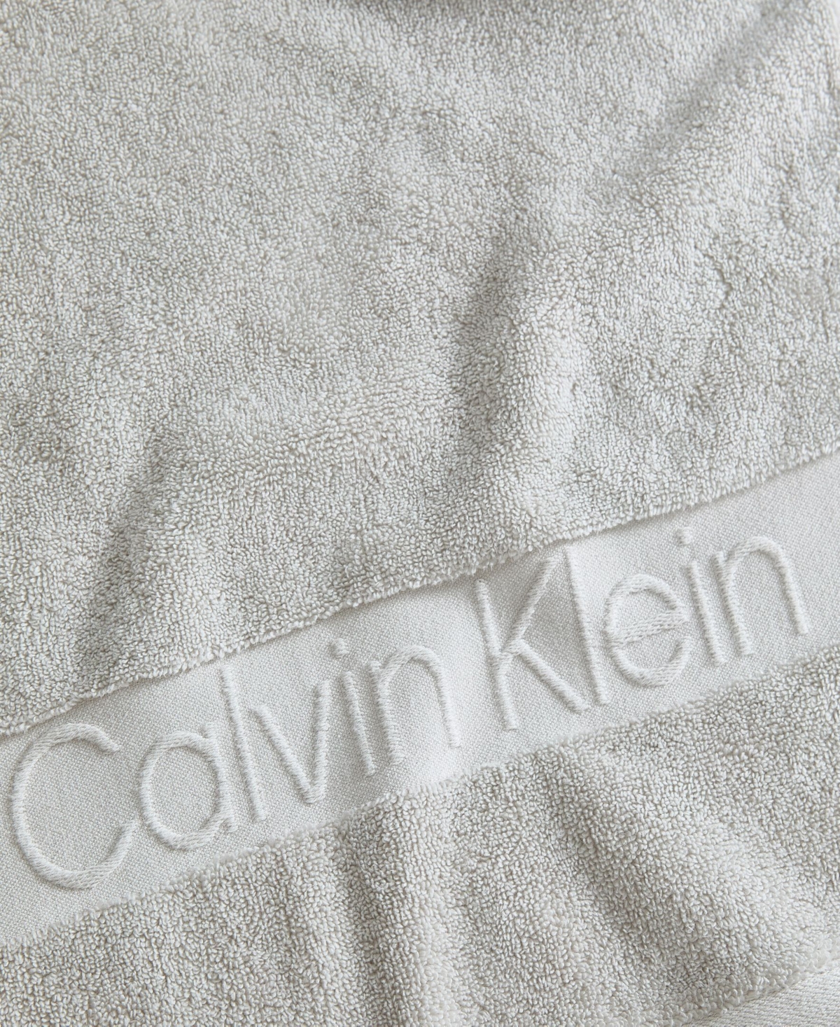 Calvin Klein Iconic Cotton Jacquard Hand Towel, 30" x 16"