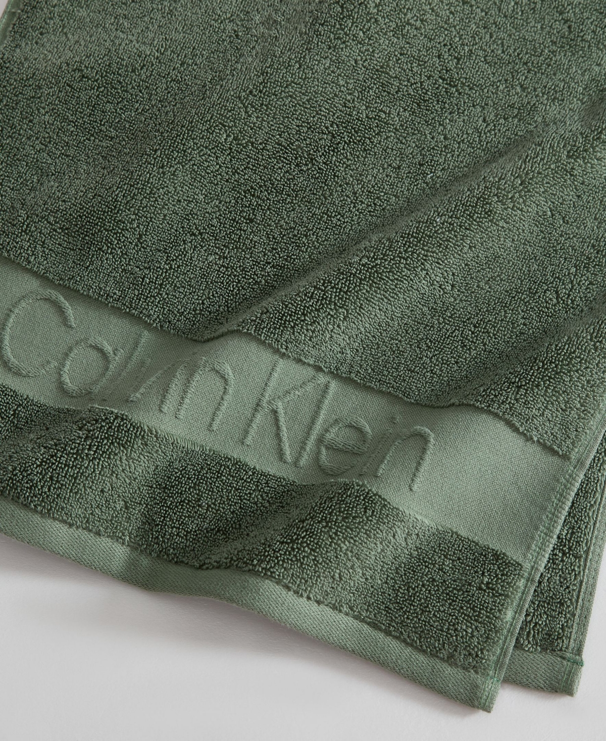 Calvin Klein Iconic Cotton Jacquard Hand Towel, 30" x 16"