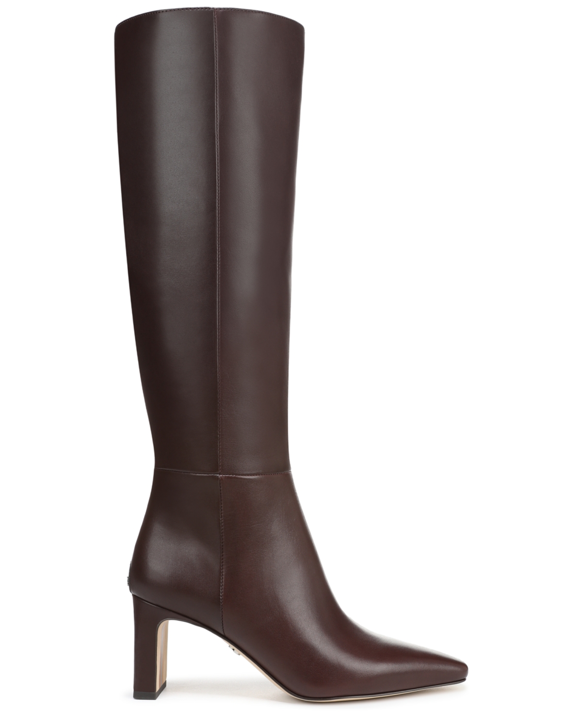 Sam Edelman Sylvia Snip-toe Knee-high Dress Boots In Brown