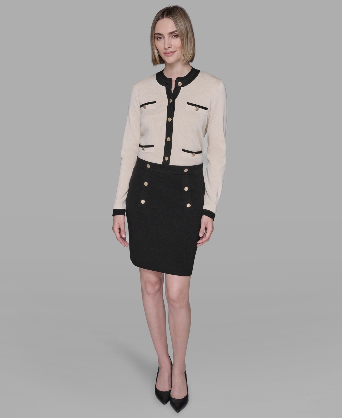 Karl Lagerfeld Women's Pencil Skirt In Black