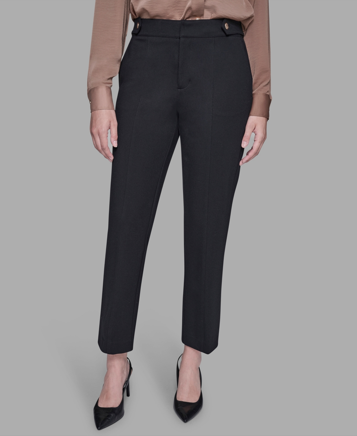 Karl Lagerfeld Women's Ankle-length Suit Pants In Black
