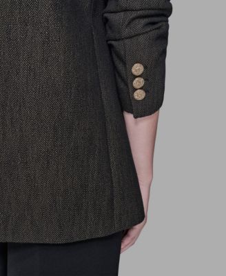 Women's Collared Button Front Blazer