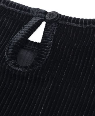 Little Girls 2-Piece  Long Sleeve Top and Wide Pants Velour Set