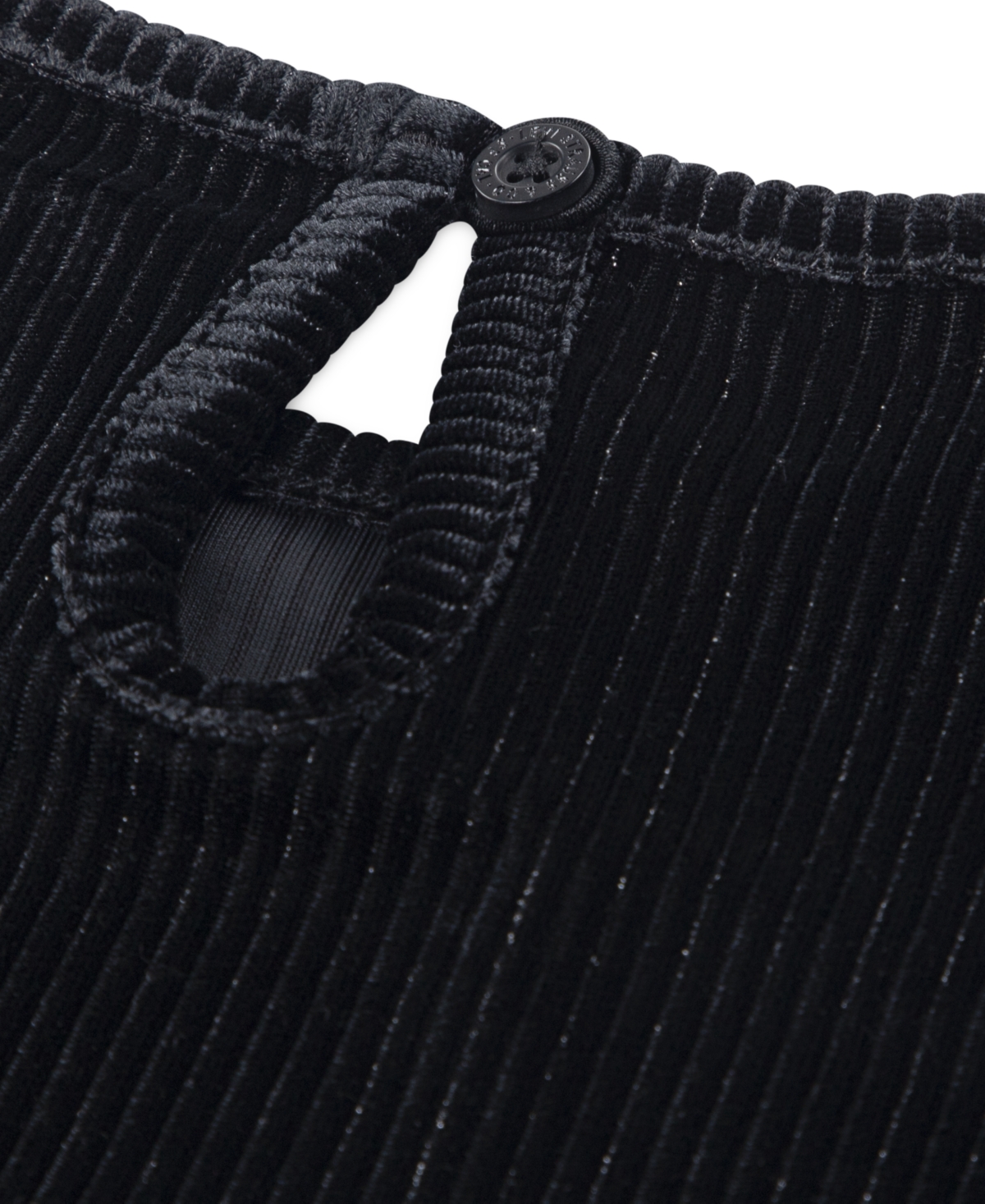 Levi's Little Girls 2-piece Long Sleeve Top And Wide Pants Velour Set In Black