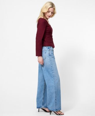 Women's Long Sleeve Poplin Top