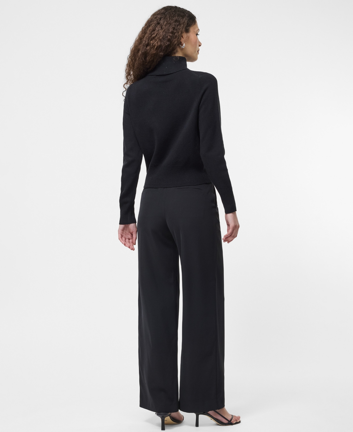 French Connection Babysoft Turtleneck Sweater In Black