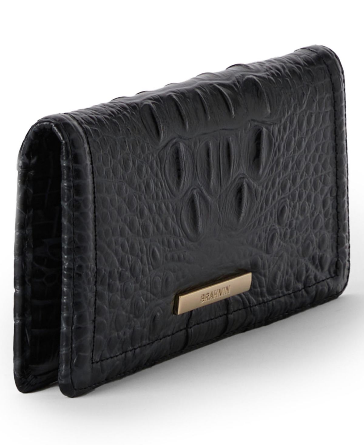 Brahmin Ady Leather Continental Wallet In Black