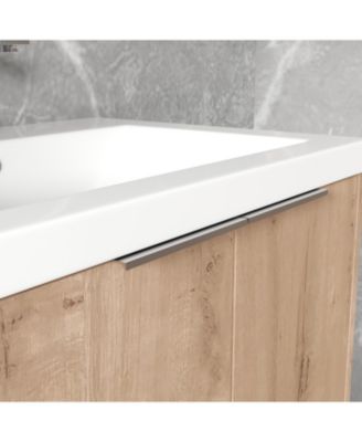 24 Inch Floating Bathroom Vanity with Sink and Soft-Close Doors for Small Spaces