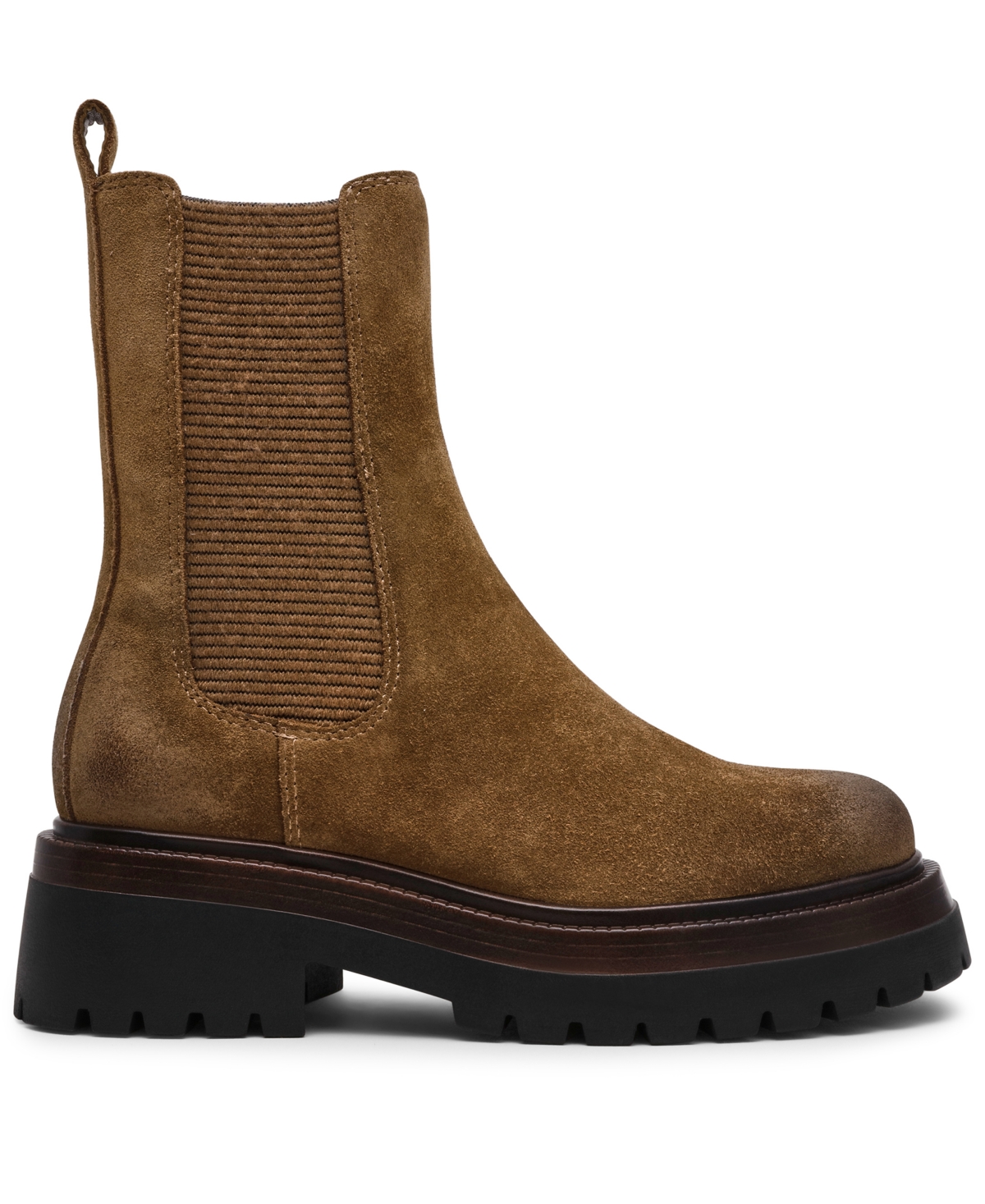 Steve Madden Women's Blitzen Lug-sole Chelsea Booties In Brown