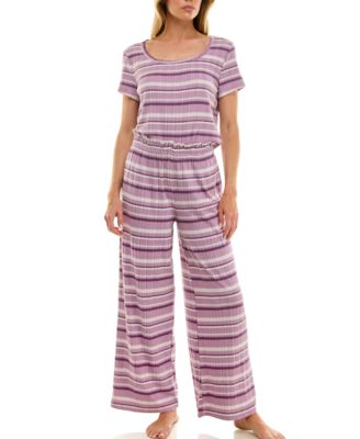 Women's 2-Piece Striped Sleepwear Set