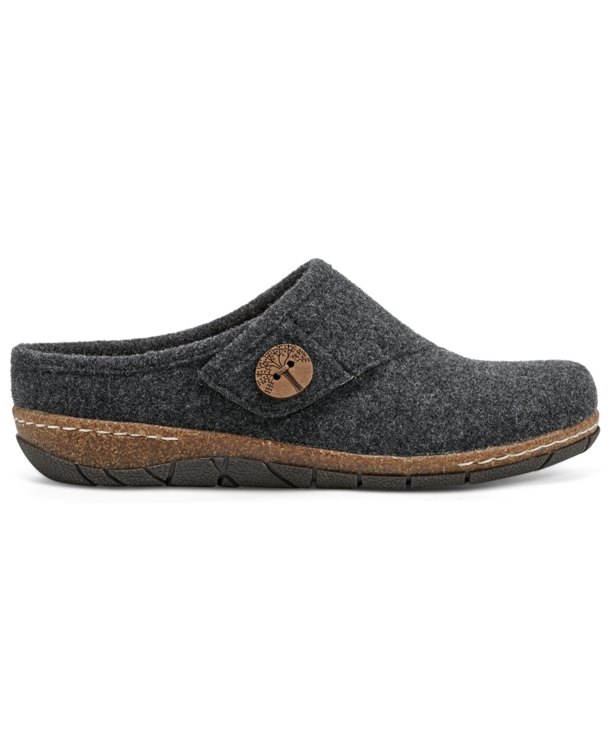 Earth Women's Ezra Button Wrap Slip-on Clogs In Gray