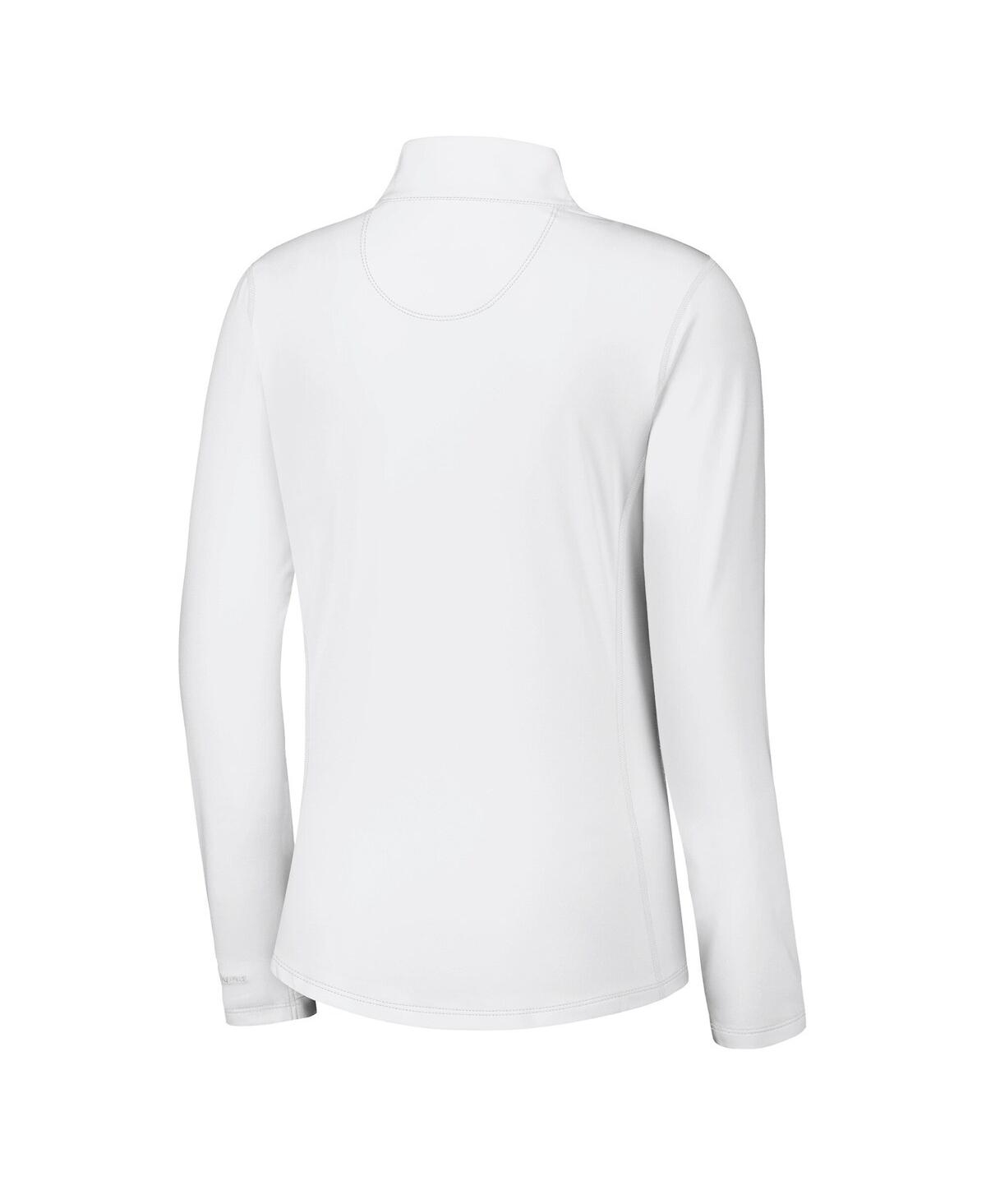 Tommy Bahama Women's White Kansas City Chiefs Sport Playa Vista Islandzone Quarter-zip Jacket In White