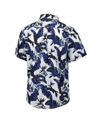 Men's Navy Houston Texans Sunnyvale Blooms Camp Button-Up Shirt