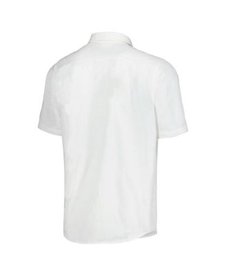 Men's White Penn State Nittany Lions Coconut Point Palm Vista IslandZone Camp Button-Up Shirt