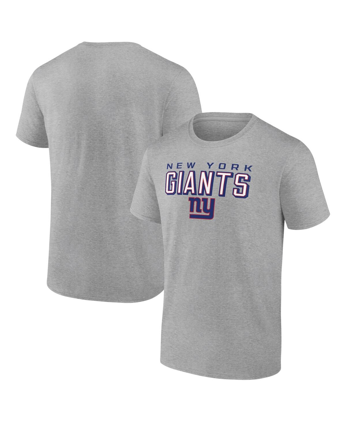 Fanatics Mto Label Men's Heather Gray New York Giants Swagger T-shirt In Gray