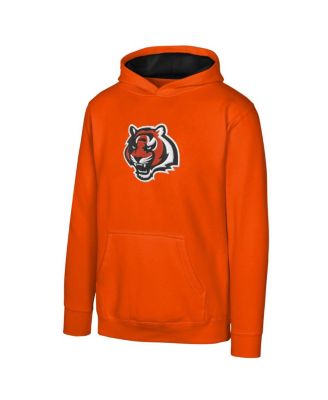 Outerstuff - Big Boys and Girls Orange Cincinnati Bengals Prime Pullover Hoodie