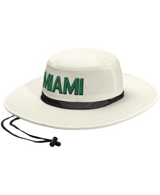 adidas - Men's and Women's Cream Miami Hurricanes Wide Brim Boonie Bucket Hat