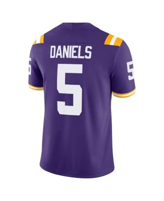 Men's Jayden Daniels Purple LSU Tigers Player Game Jersey