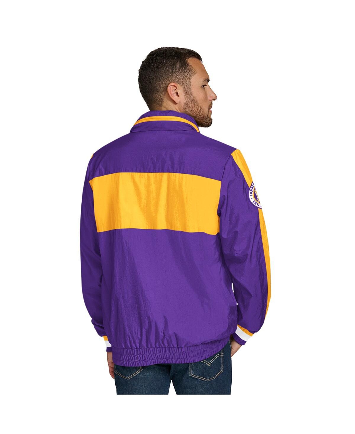 Tommy Hilfiger Men's Purple Minnesota Vikings Gael Lightweight Half-zip Hoodie Jacket In Purple