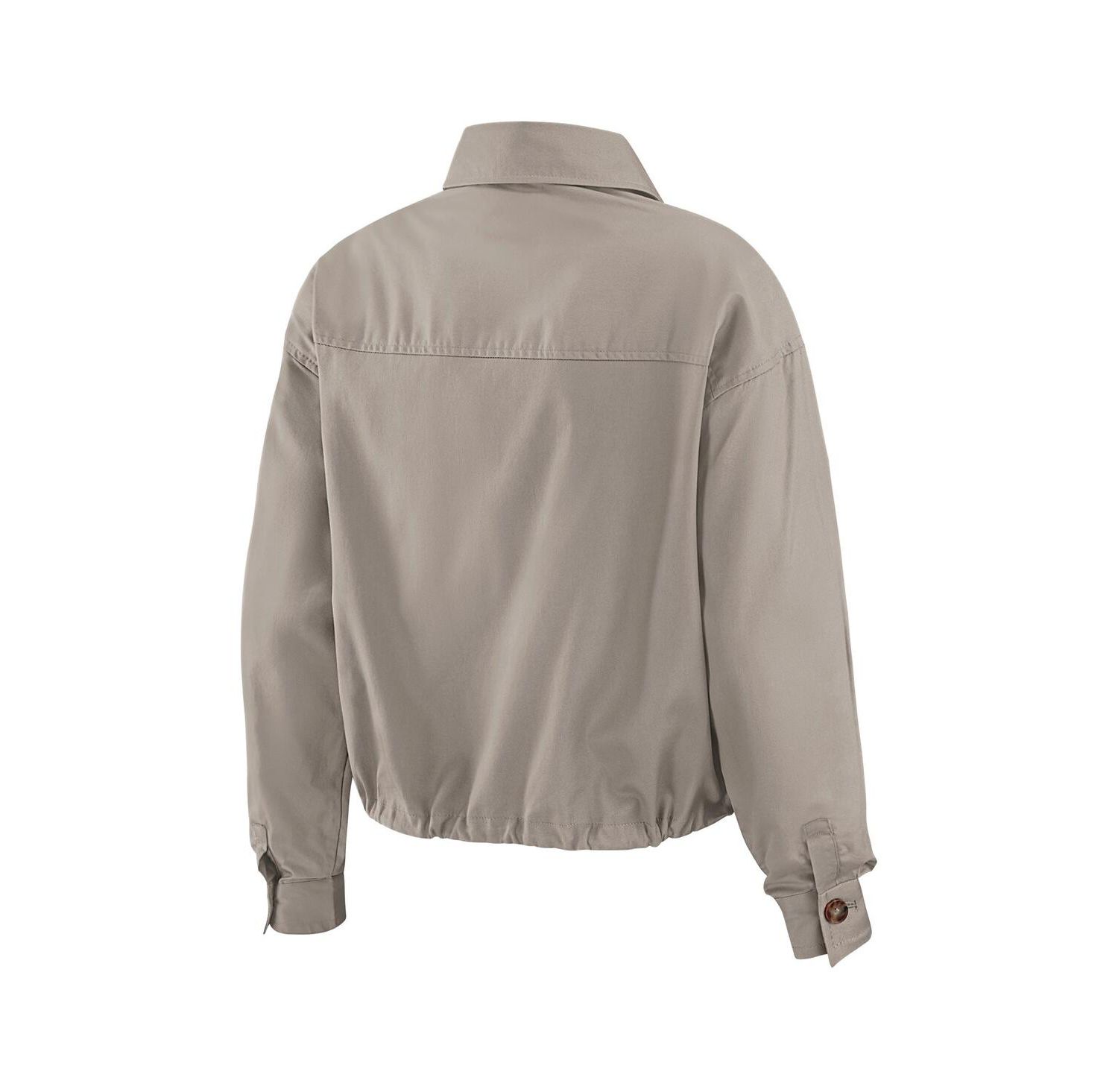Women's Gray New Jersey Devils Cinched Button-Up Jacket