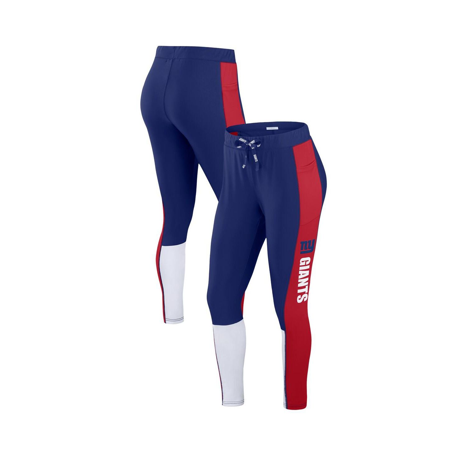 Women's Royal/Red New York Giants Color Block Leggings