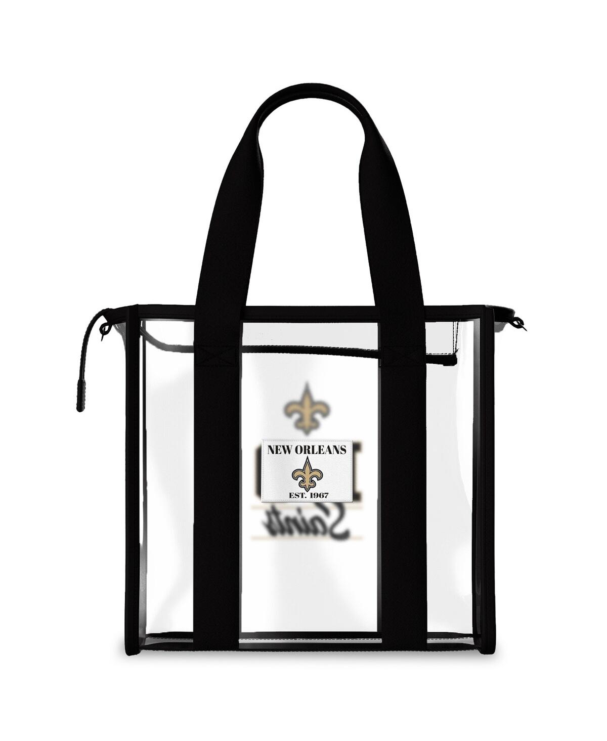 Wear By Erin Andrews Cleveland Browns Stadium Tote Bag With Team Color Trim In Transparent