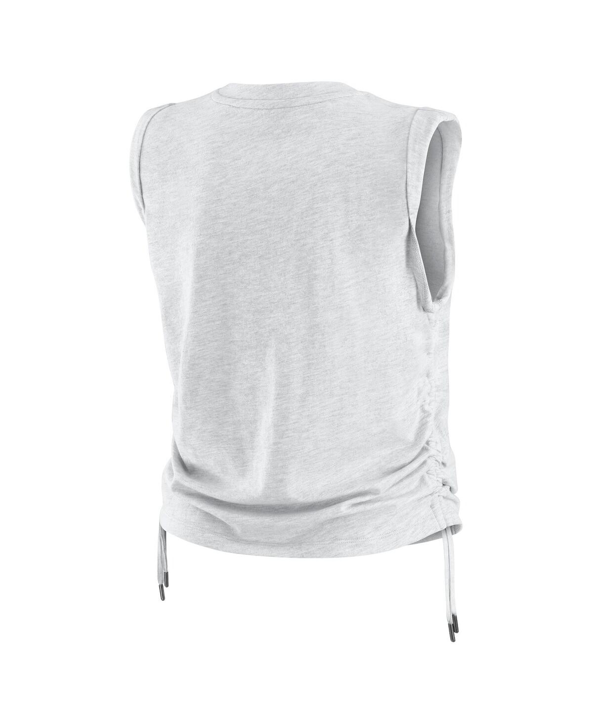 Wear By Erin Andrews Women'sâ Heather Gray St. Louis Cardinals Cinched Tank Top In Gray