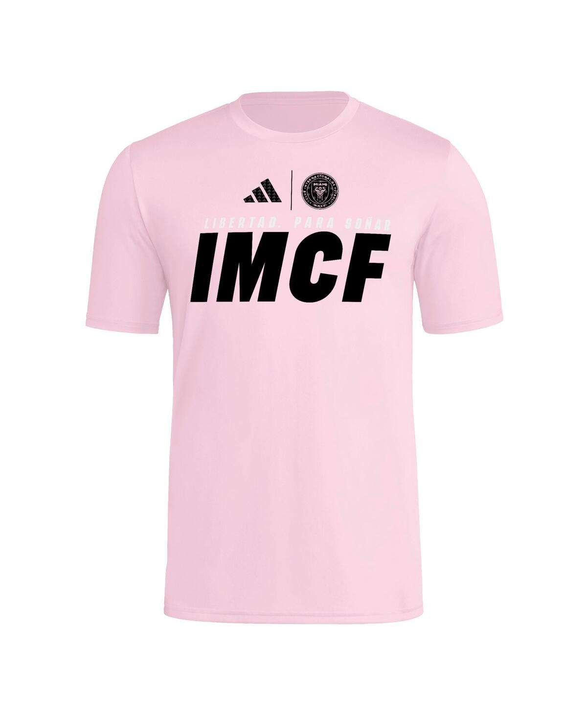 Adidas Men's Light Pink Inter Miami Cf 2025 Club World Cup Pre-Game T-Shirt