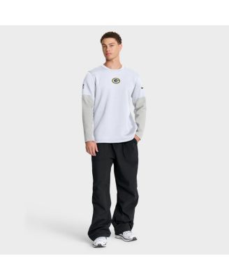 Men's White Green Bay Packers Sideline Scripted to Win Performance Long Sleeve T-Shirt