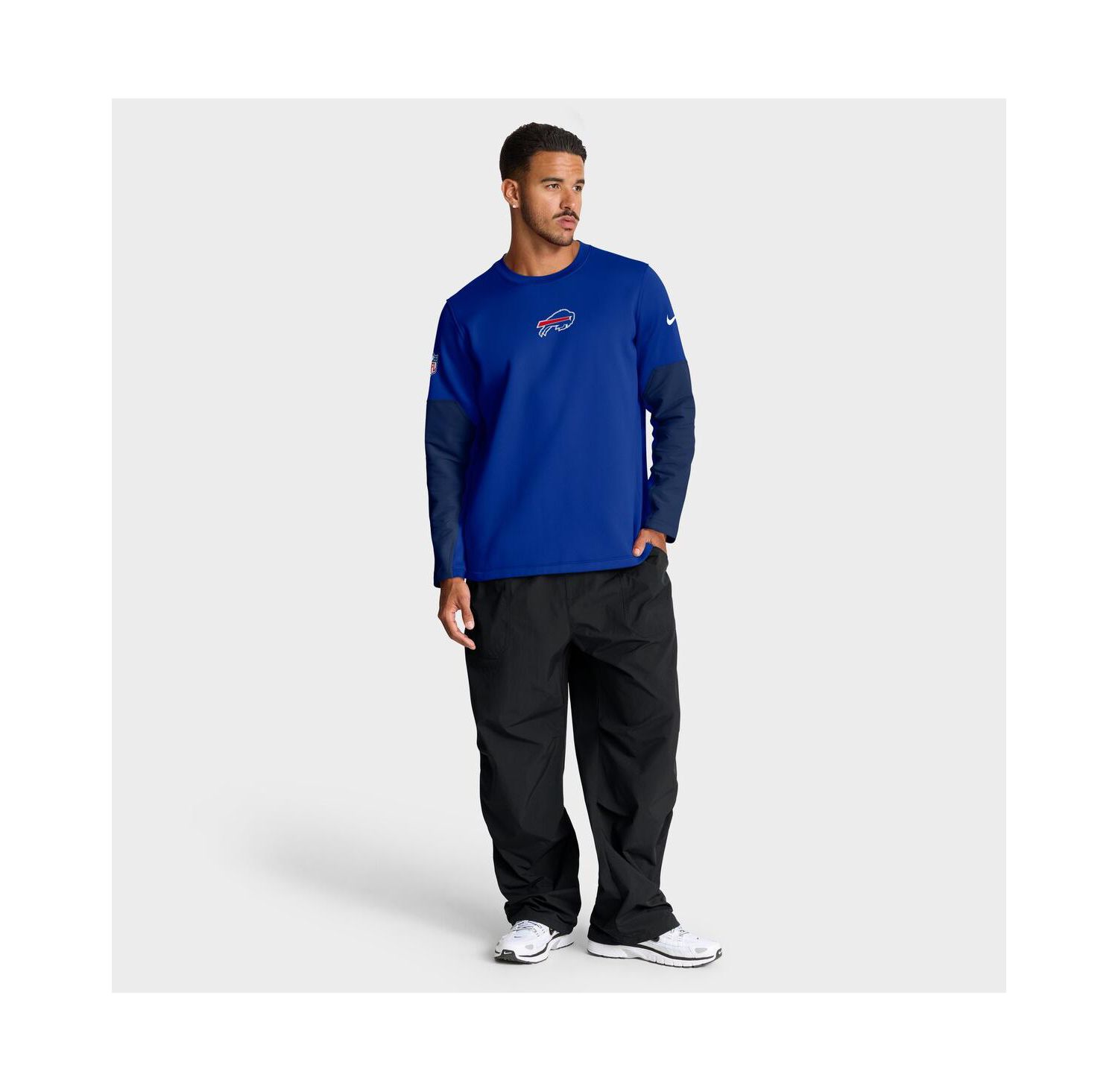 Men's Royal Buffalo Bills Sideline Scripted to Win Performance Long Sleeve T-Shirt