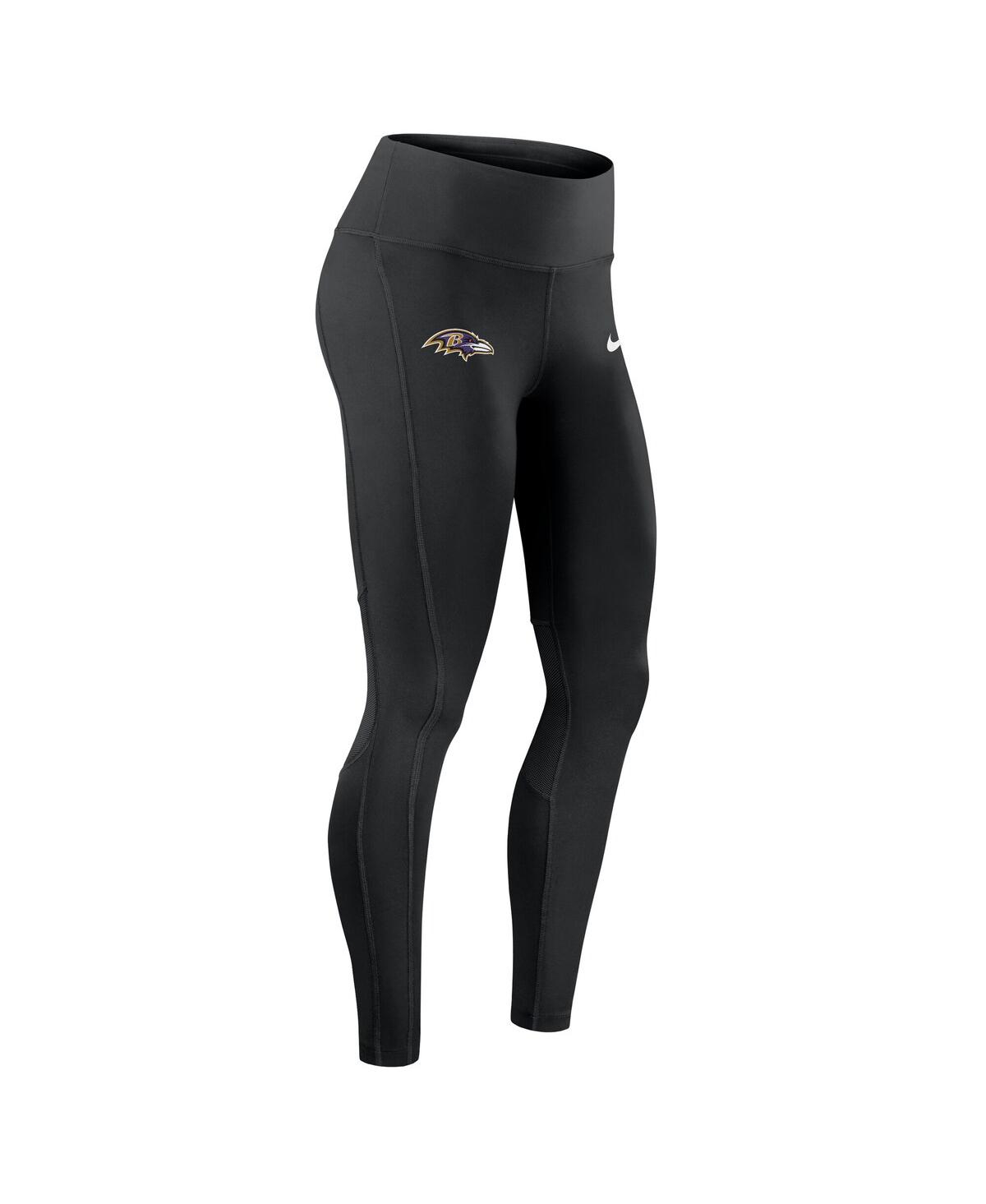 Nike Women's Black Baltimore Ravens Primetime Epic Fast Performance Leggings In Black
