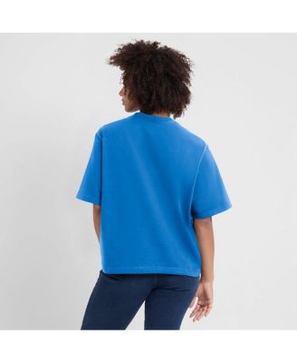 Women's Powder Blue Los Angeles Chargers Essential Script Relaxed Boxy T-Shirt