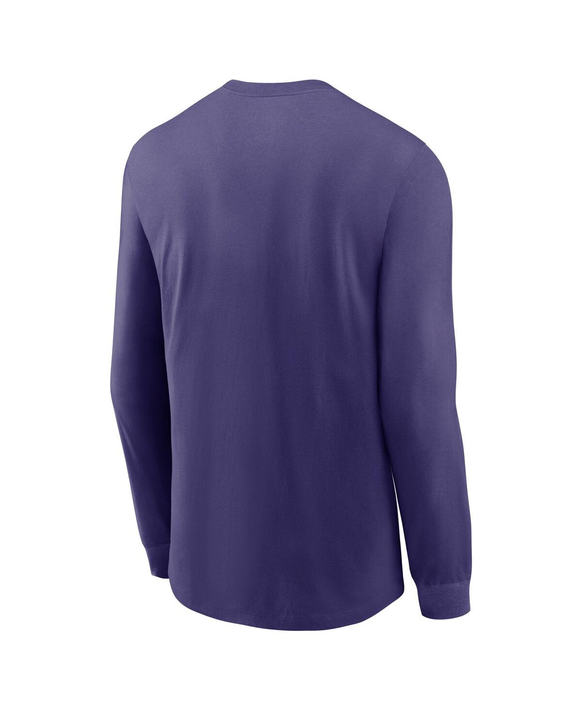 Nike Baltimore Ravens Play To Win Essential  Men's Nfl Long-sleeve T-shirt In Purple