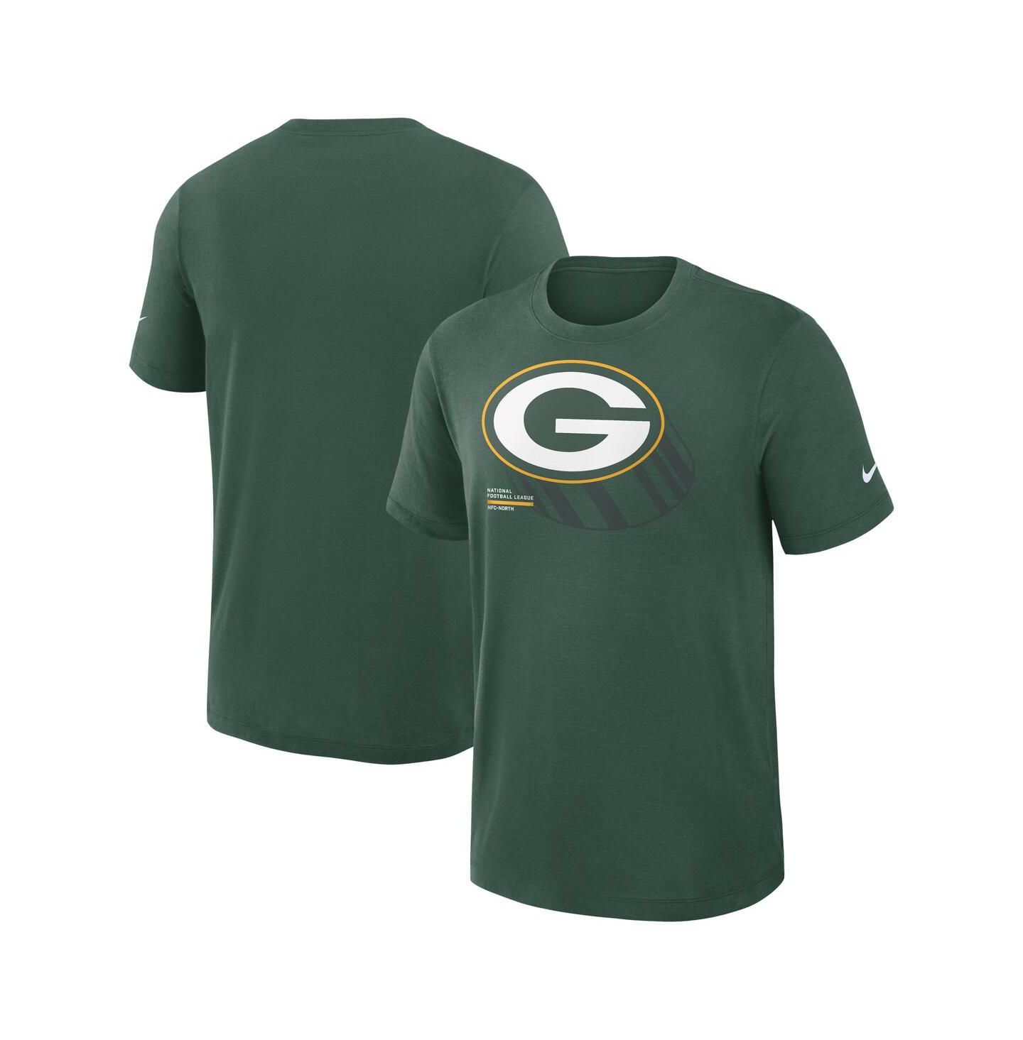 Мужская футболка Nike Green Bay Packers Left End Run Slub Performance — фото 1