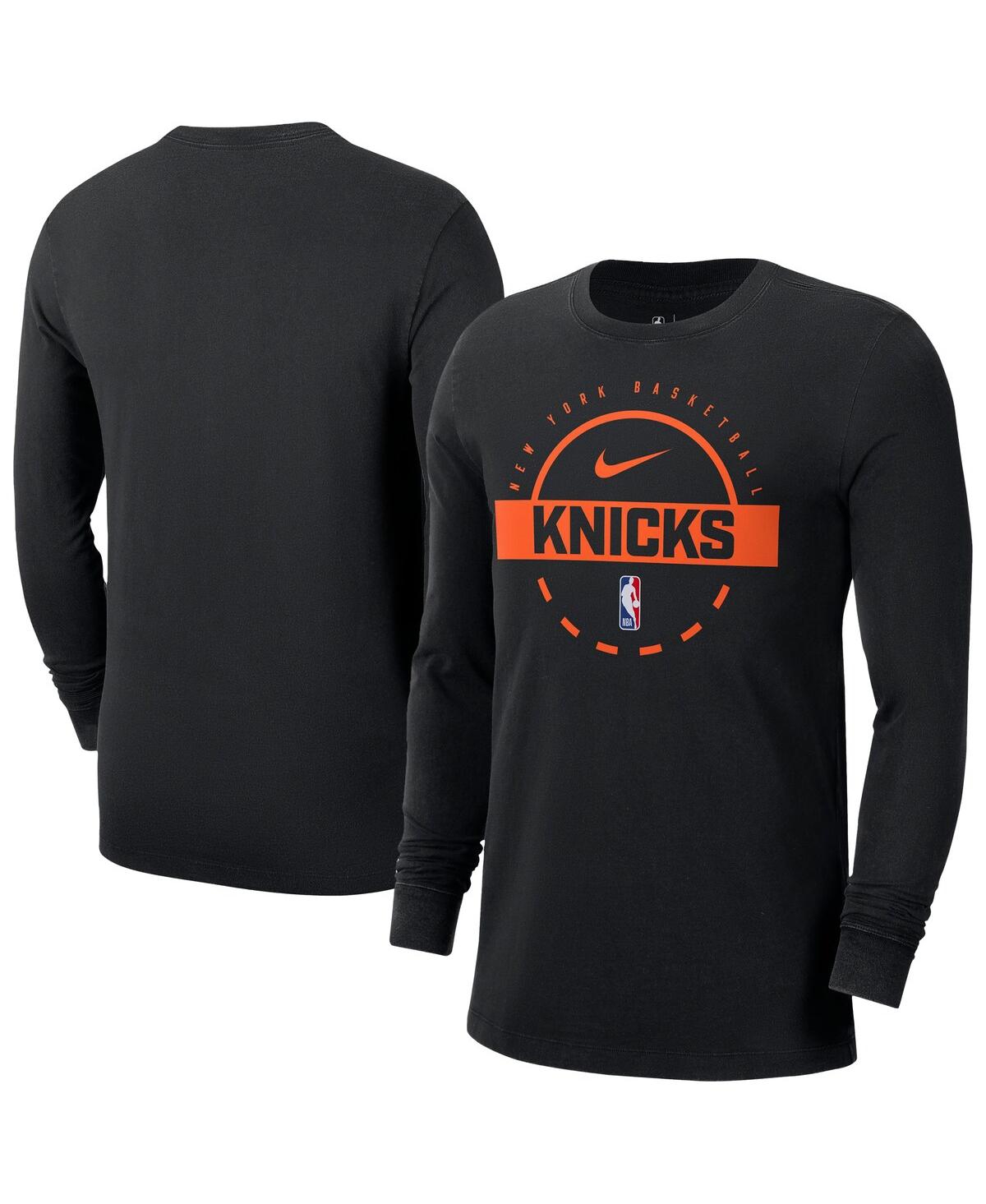 Nike Men's New York Knicks Authentic Long Sleeve Practice T-Shirt