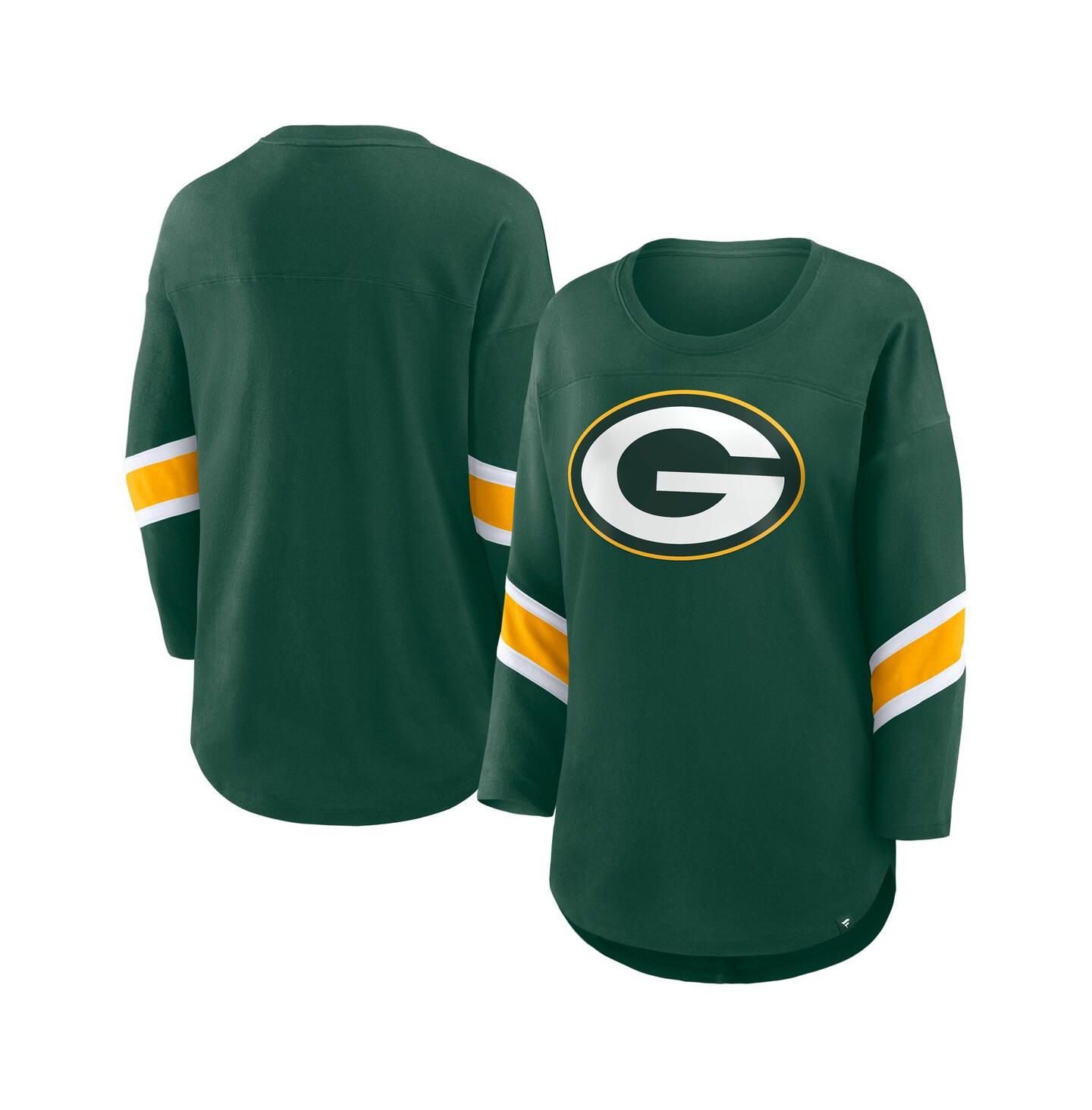 Женская футболка Fanatics Green Bay Packers Redzone 3/4-Sleeve — фото 1