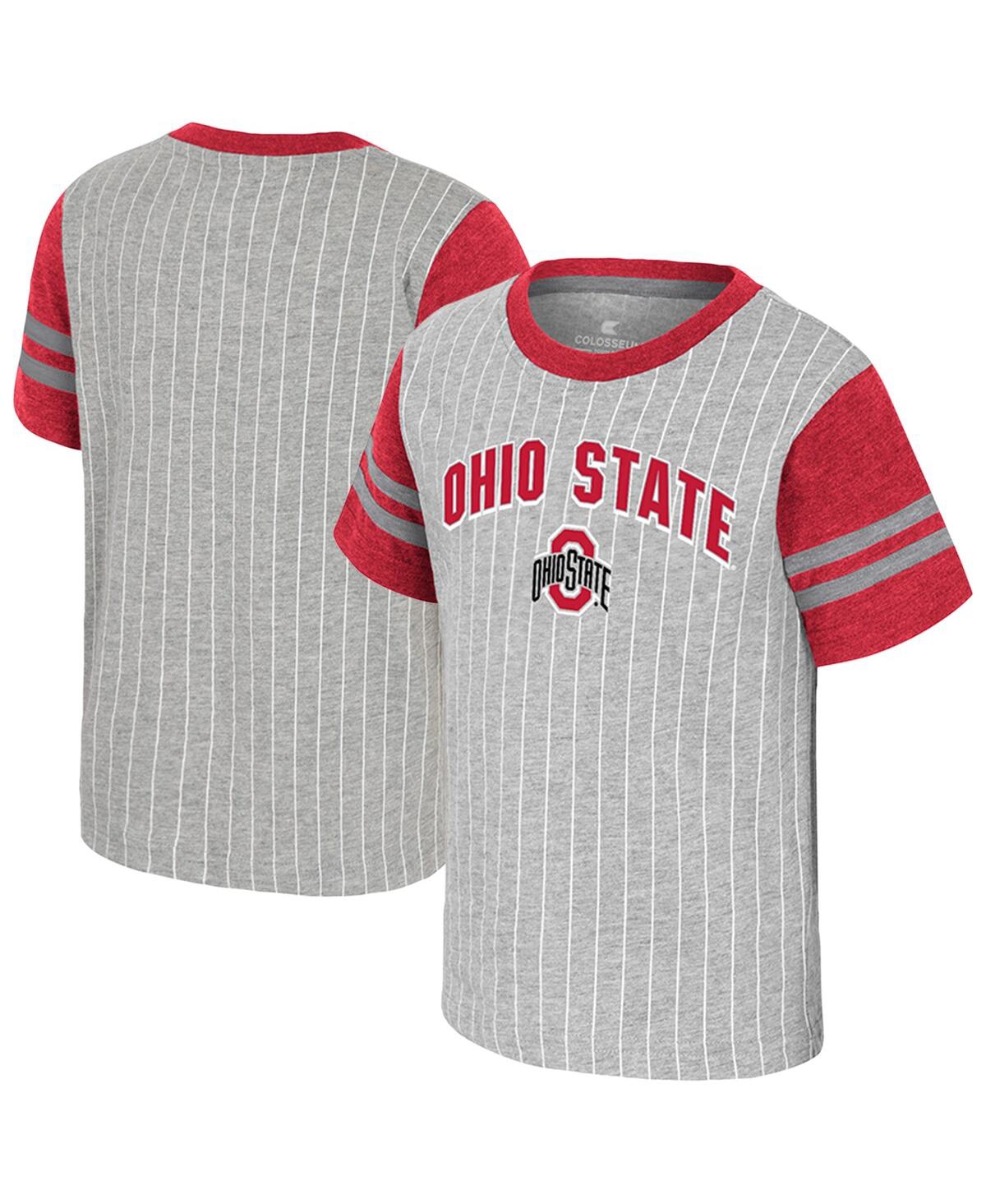 Colosseum Toddler Heather Gray Ohio State Buckeyes Airball T-shirt In Gray