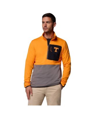 Columbia - Men's Tennessee Orange/Gray Tennessee Volunteers Hike Omni-Wick Half-Zip Pullover Sweatshirt