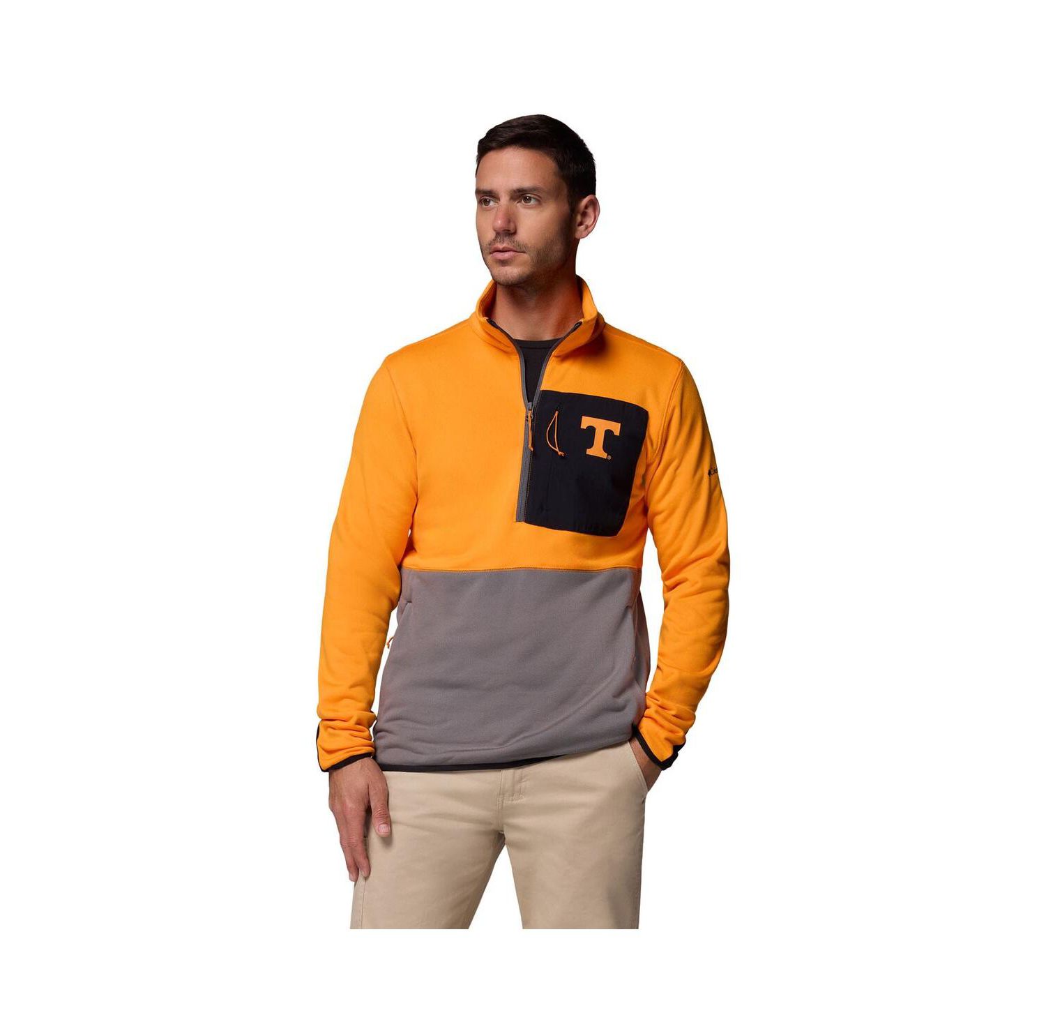 Men's Tennessee Orange/Gray Tennessee Volunteers Hike Omni-Wick Half-Zip Pullover Sweatshirt