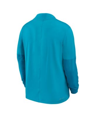 Men's Turquoise Florida State Seminoles One Goal Performance Half-Zip Pullover Sweatshirt