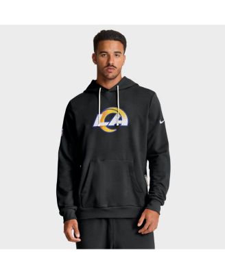 Nike - Men's Black Los Angeles Rams Sideline Standard Issue Initial Home Dri-FIT Hoodie