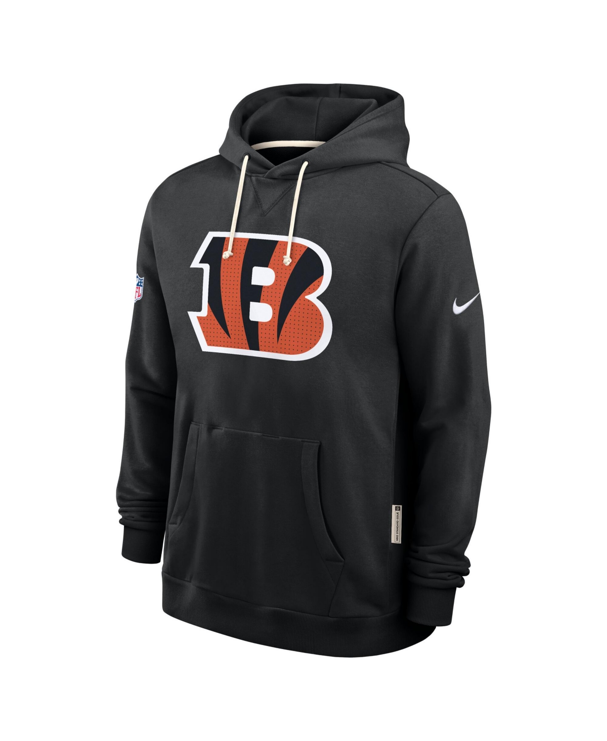 Nike Men's Black Cincinnati Bengals Sideline Standard Issue Initial Home Dri-fit Hoodie
